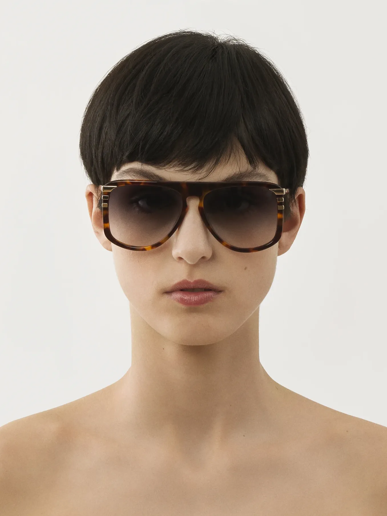 Lunettes De Soleil-Chloé Lunettes De Soleil West Petite Havana / Grad Blue