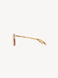 Lunettes De Soleil-Chloé Lunettes De Soleil West Petite Havana Patchwork