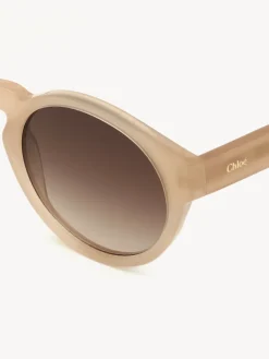 Lunettes De Soleil-Chloé Lunettes De Soleil Xena Nude Crystal