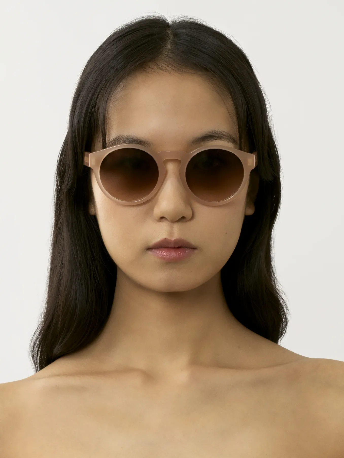 Lunettes De Soleil-Chloé Lunettes De Soleil Xena Nude Crystal