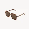 Lunettes De Soleil-Chloé Lunettes De Soleil Zelie Havana / Brown