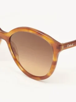 Tenues De Plage-Chloé Lunettes De Soleil Zelie Light Havana