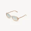 Lunettes De Soleil-Chloé Lunettes De Soleil Zelie Brown / Beige