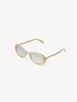 Lunettes De Soleil-Chloé Lunettes De Soleil Zelie Brown / Beige