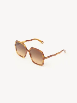 Tenues De Plage-Chloé Lunettes De Soleil Zelie Light Havana