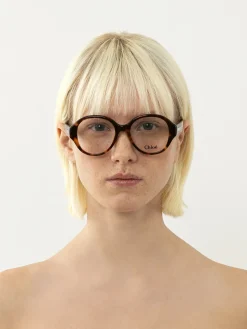 Montures Optiques-Chloé Lunettes De Vue Mirtha Havana