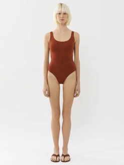 Tenues De Plage-Chloé Maillot De Bain Une Piece Pacific Chloe X Eres Red Ochre