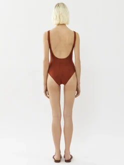 Tenues De Plage-Chloé Maillot De Bain Une Piece Pacific Chloe X Eres Red Ochre