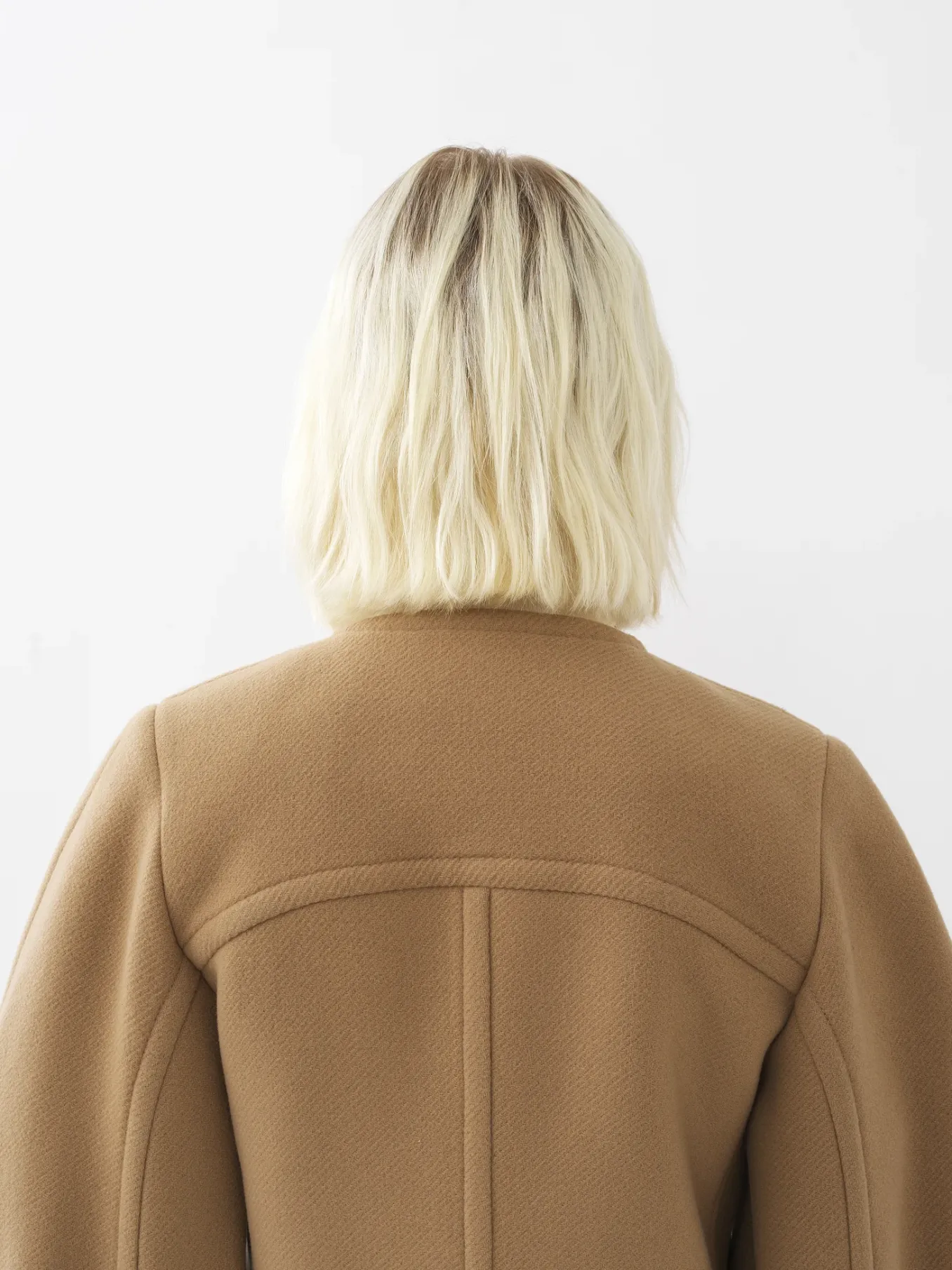 Manteaux-Chloé Manteau Court Manches Arrondies Worn Brown