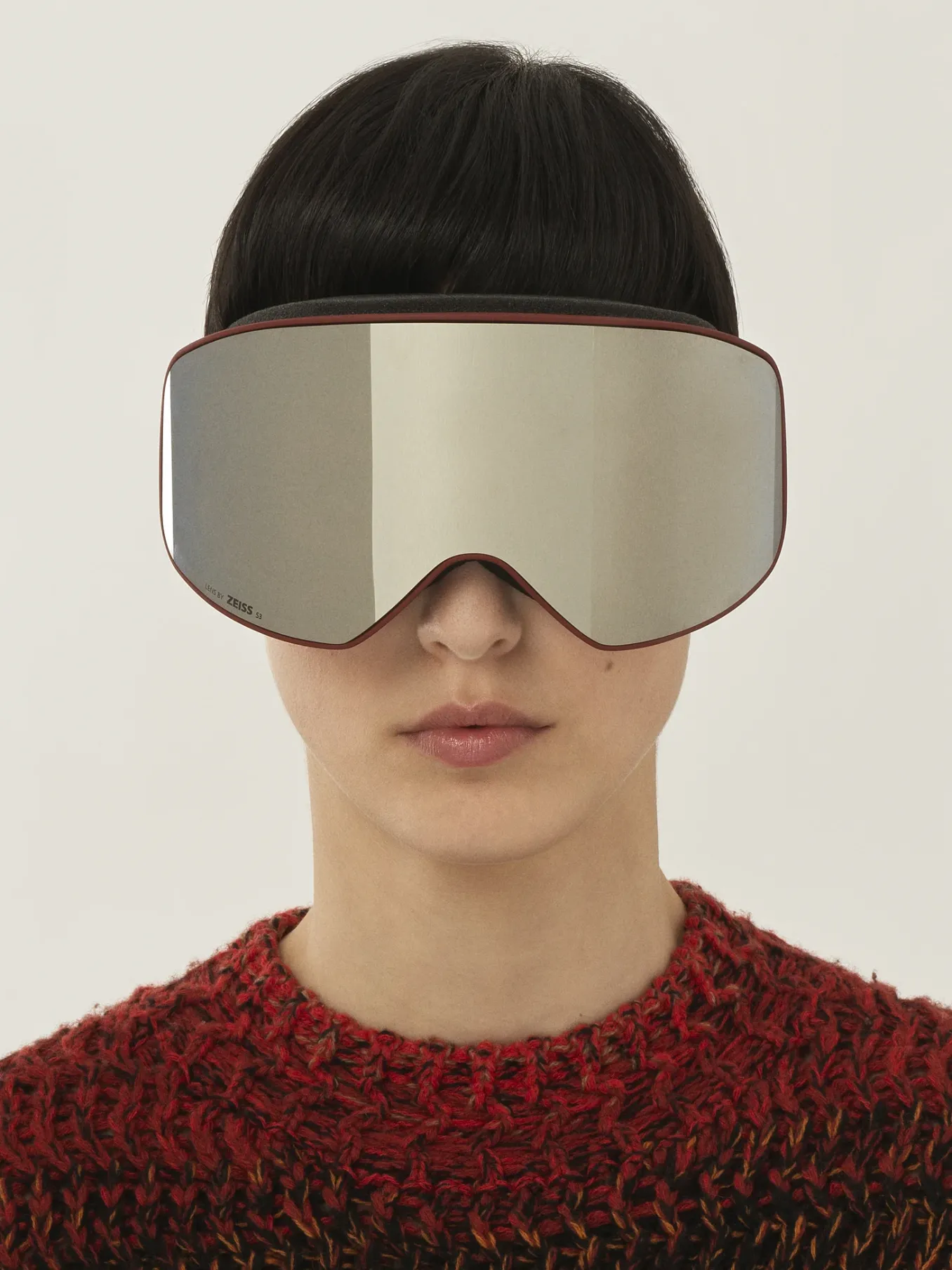 Lunettes De Soleil-Chloé Masque De Ski Cassidy Bordeaux