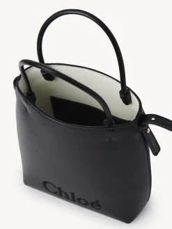 Sacs Porté Épaule-Chloé Micro Sac Cabas Chloe Sense Noir