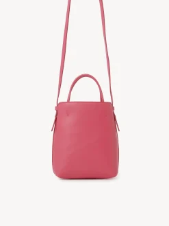 Sacs Porté Épaule-Chloé Micro Sac Cabas Chloe Sense Rosy Cherry