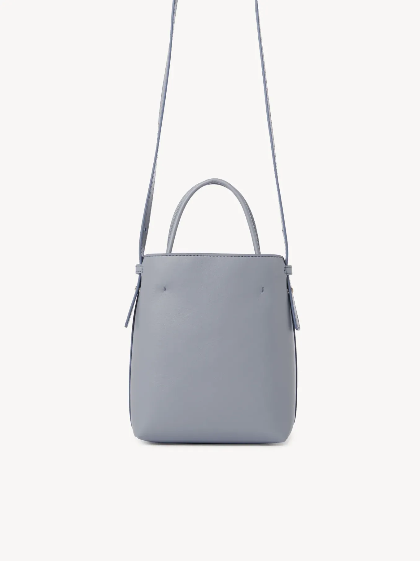 Sacs Porté Épaule-Chloé Micro Sac Cabas Chloe Sense Storm Blue