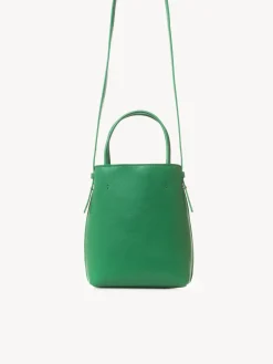 Sacs Porté Épaule-Chloé Micro Sac Cabas Chloe Sense Pop Green