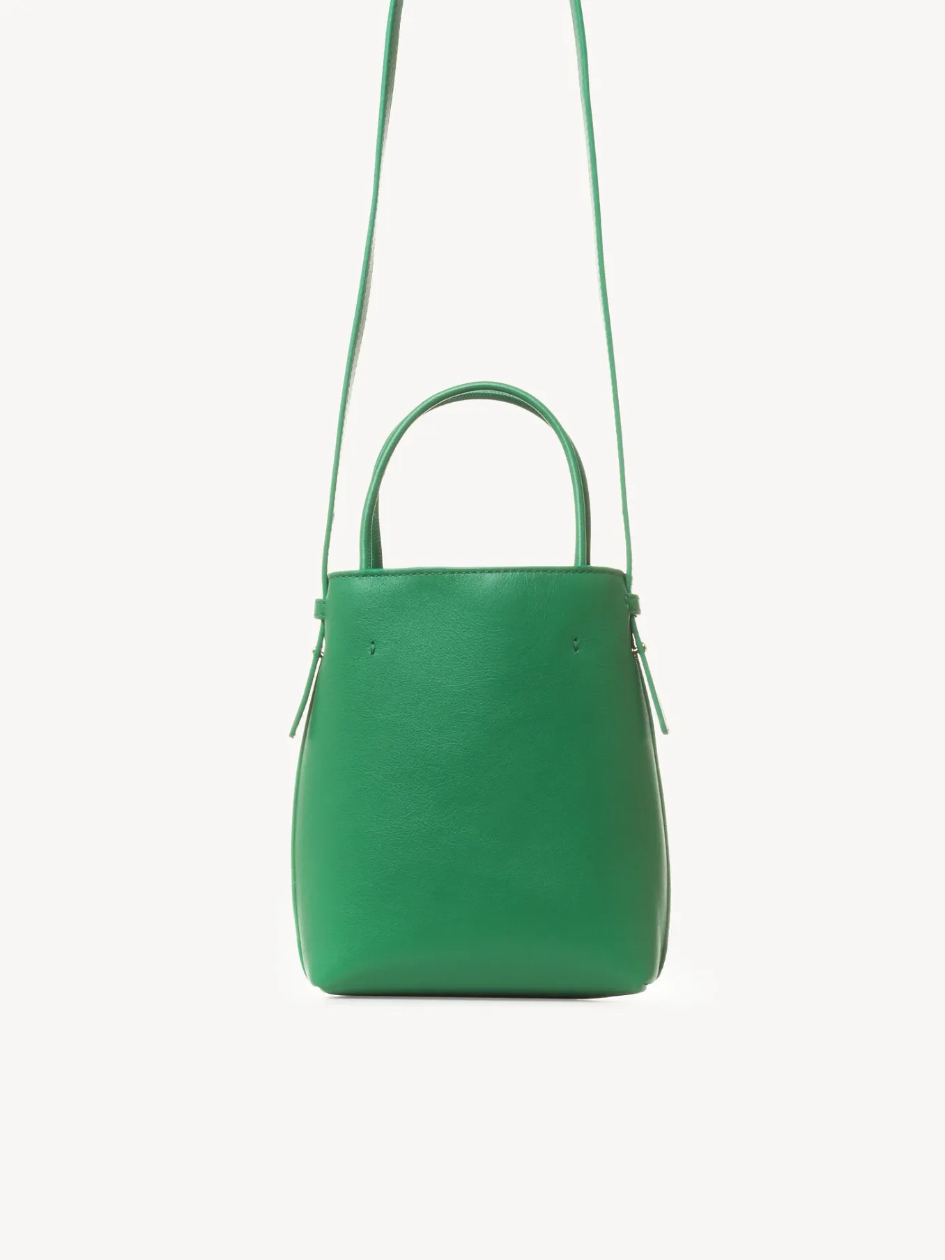 Sacs Porté Épaule-Chloé Micro Sac Cabas Chloe Sense Pop Green