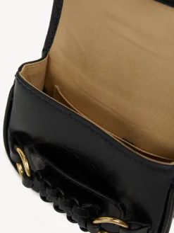 Sacs Porté Épaule-Chloé Micro Sac Porte Épaule Saddie Noir