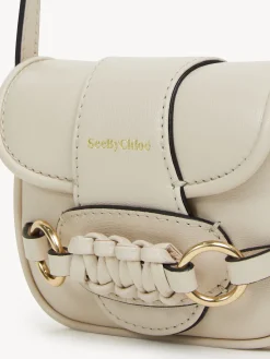Sacs Porté Épaule-Chloé Micro Sac Porte Épaule Saddie Cement Beige