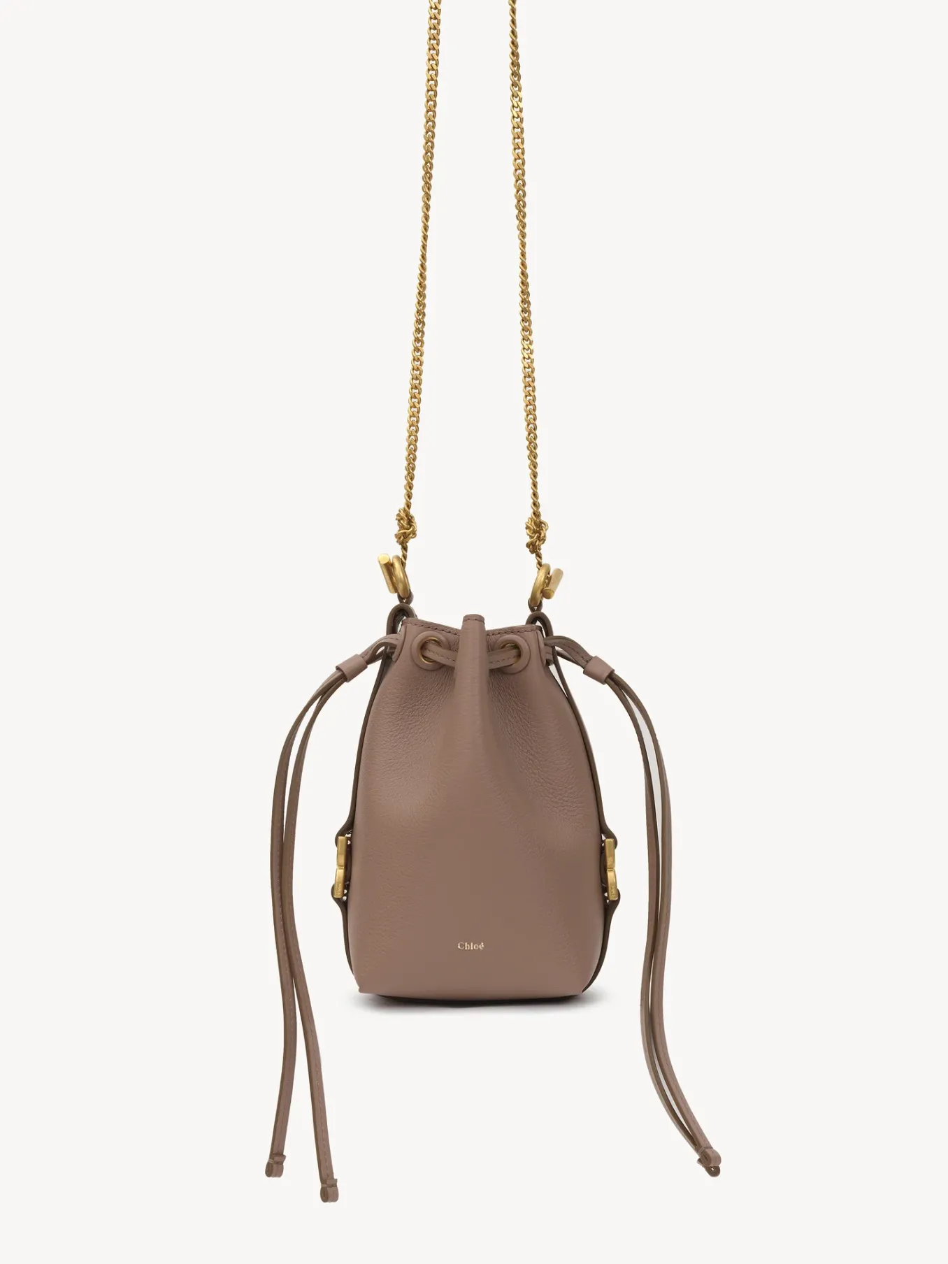 Sacs À Bandoulière-Chloé Micro Sac Seau Marcie Woodrose