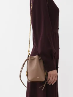 Sacs À Bandoulière-Chloé Micro Sac Seau Marcie Woodrose