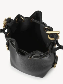 Sacs À Bandoulière-Chloé Micro Sac Seau Marcie Noir