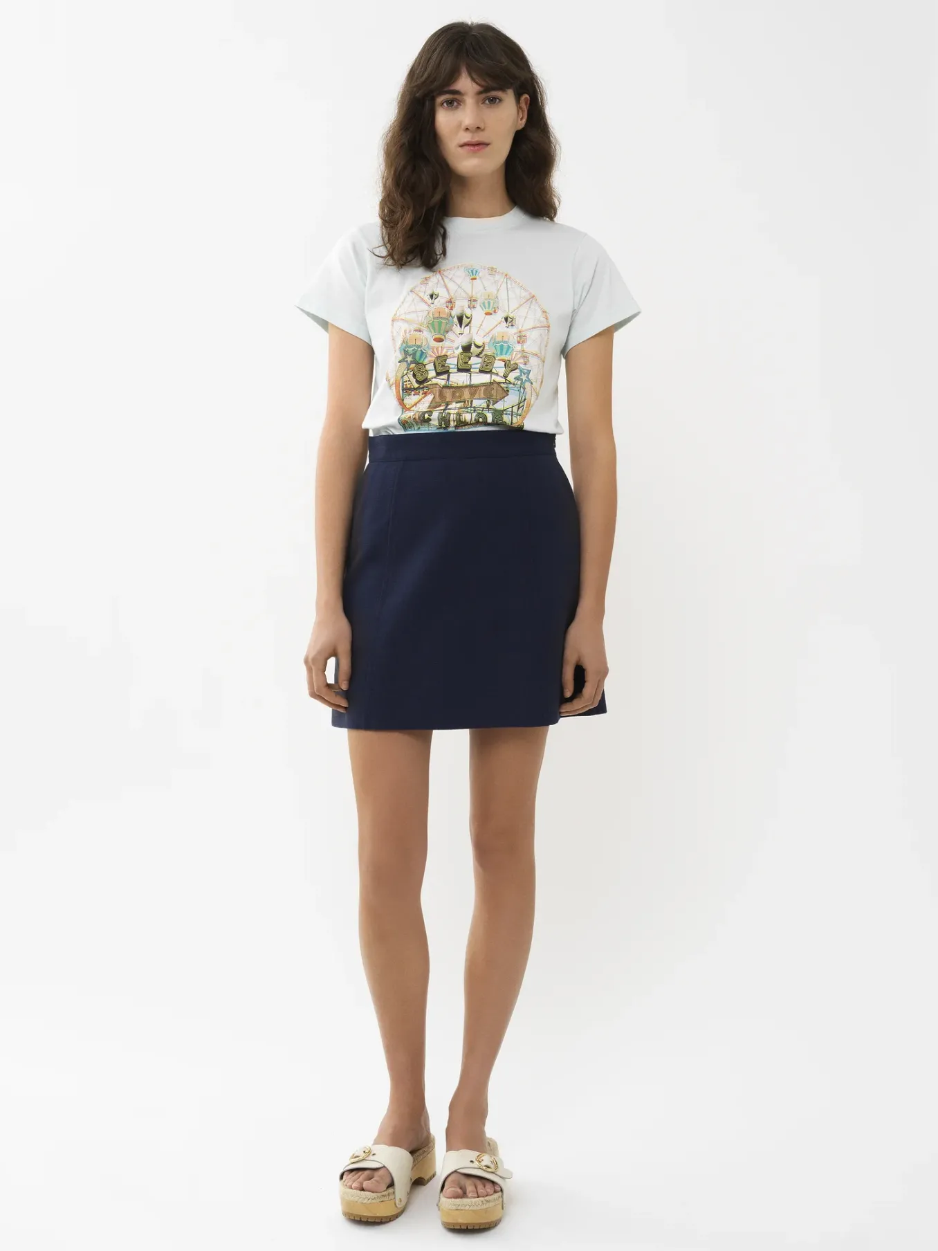 Vêtements-Chloé Mini Jupe Midnight