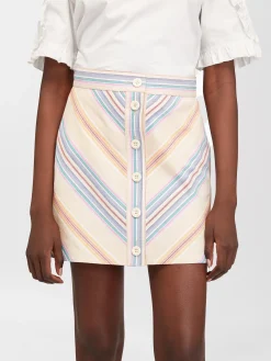 Vêtements-Chloé Mini Jupe Multicolor Pink 1