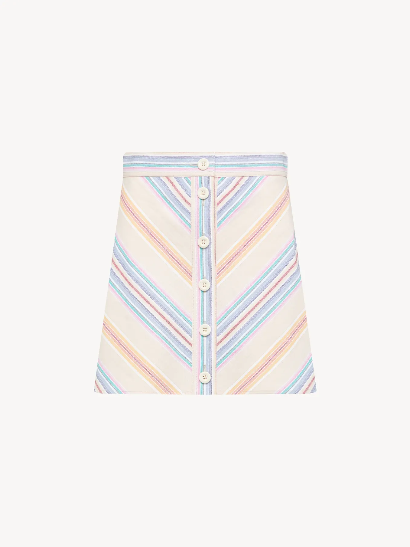 Vêtements-Chloé Mini Jupe Multicolor Pink 1