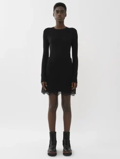 Jupes-Chloé Mini Jupe Evasee Noir