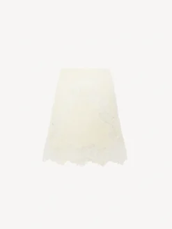 Jupes-Chloé Mini Jupe Evasee Eden White