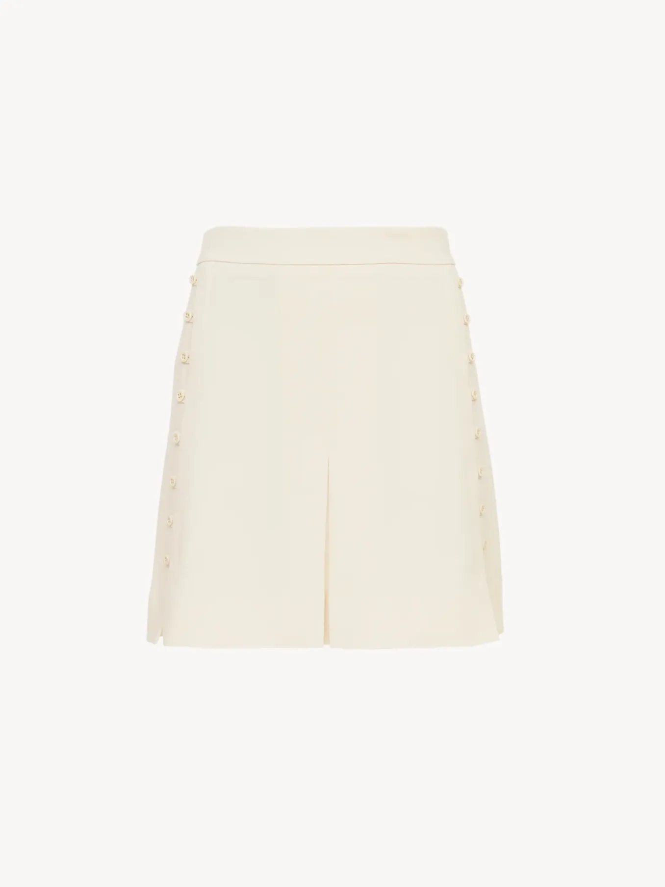 Vêtements-Chloé Mini Jupe Trapeze Light Ivory