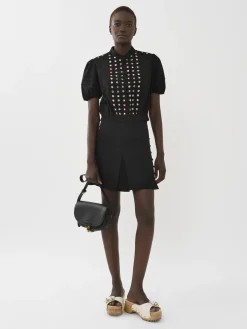 Vêtements-Chloé Mini Jupe Trapeze Noir