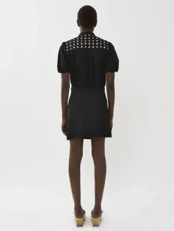 Vêtements-Chloé Mini Jupe Trapeze Noir