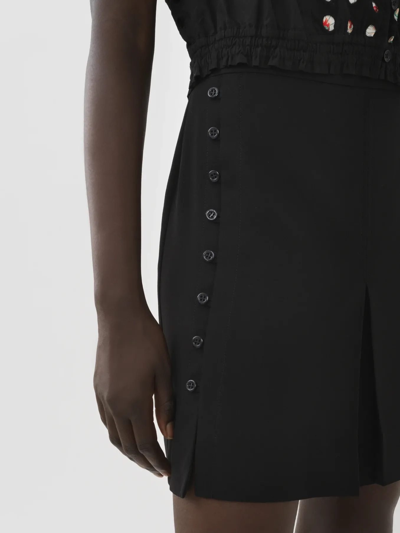 Vêtements-Chloé Mini Jupe Trapeze Noir
