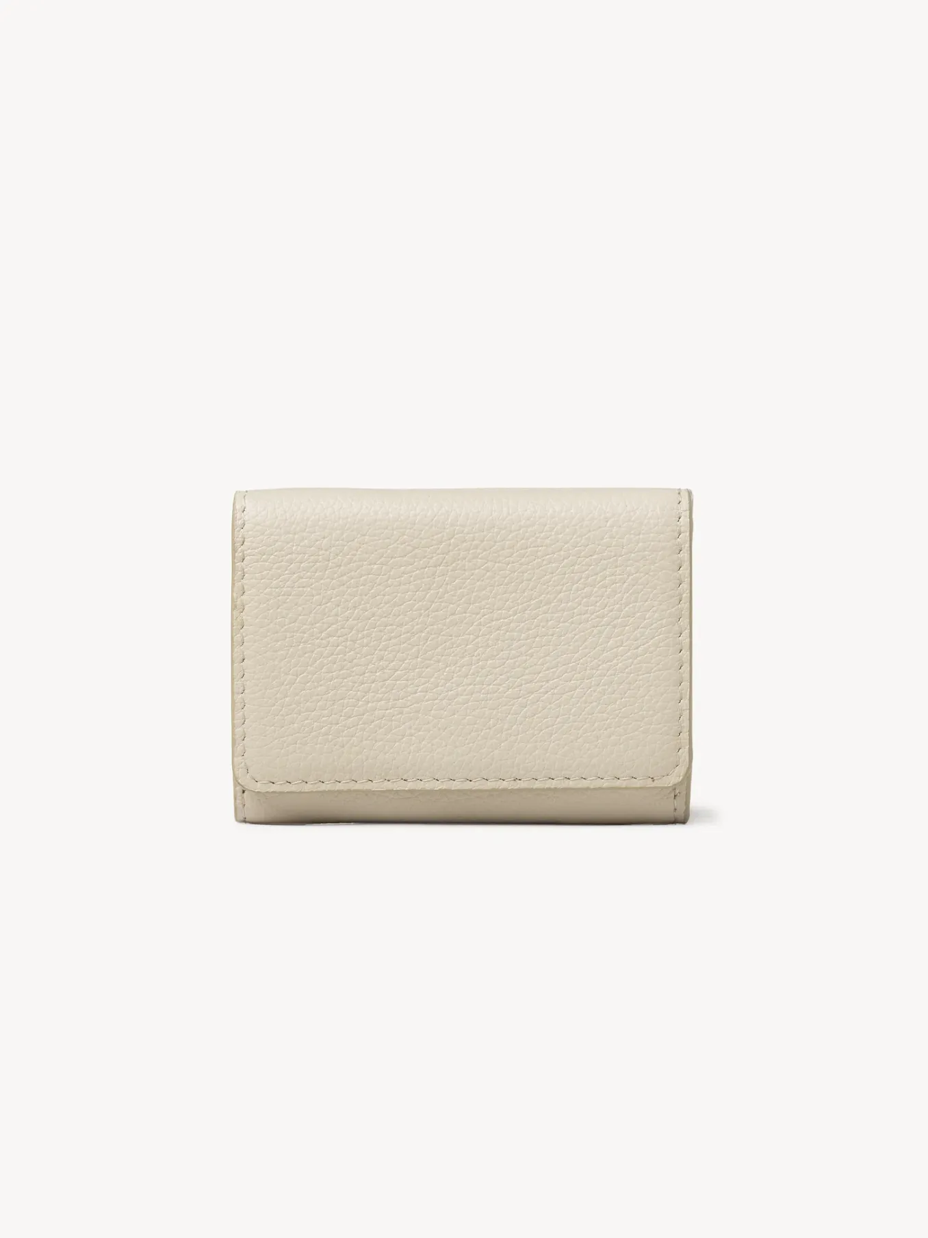 Portefeuilles Compacts-Chloé Mini Portefeuille A Trois Volets Rosita Cement Beige