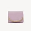 Portefeuilles Compacts-Chloé Mini Portefeuille A Trois Volets Lizzie Lavender Mist