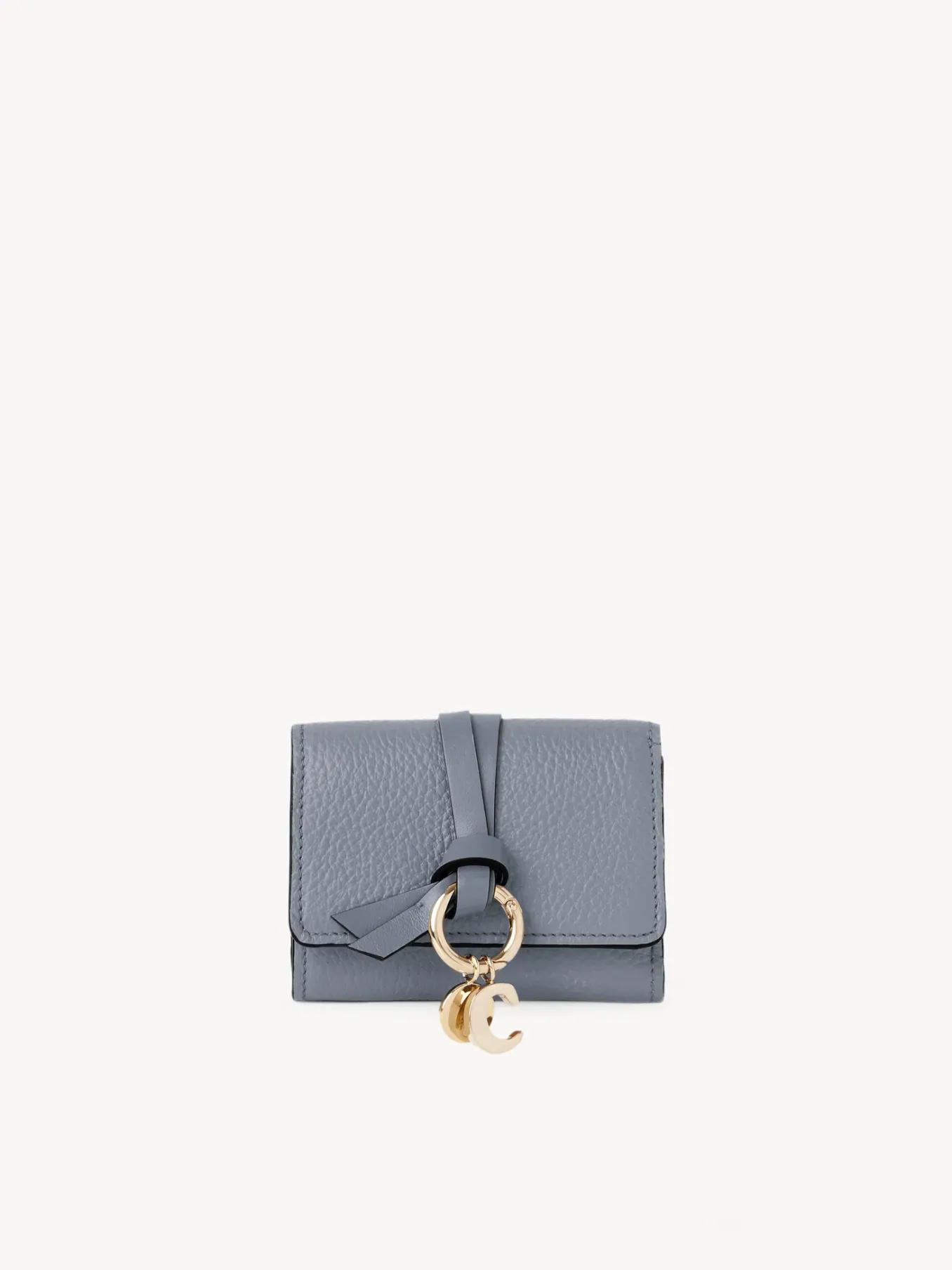 Portefeuilles Compacts-Chloé Mini Portefeuille A Trois Volets Alphabet Storm Blue