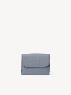Portefeuilles Compacts-Chloé Mini Portefeuille A Trois Volets Alphabet Storm Blue
