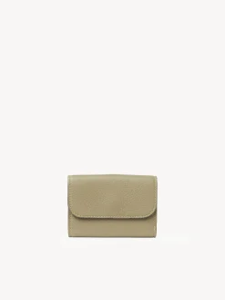 Portefeuilles Compacts-Chloé Mini Portefeuille A Trois Volets Alphabet Slate Green