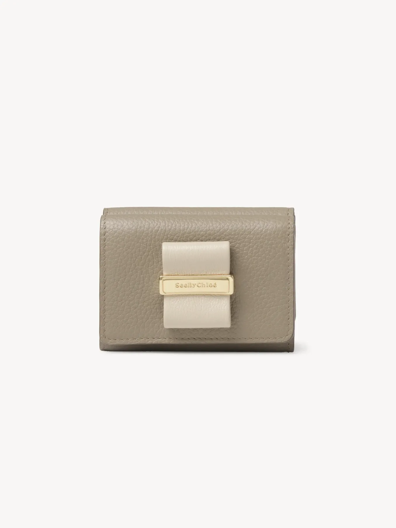 Portefeuilles Compacts-Chloé Mini Portefeuille A Trois Volets Rosita Motty Grey
