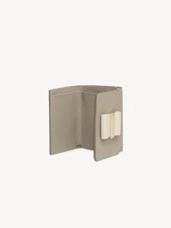 Portefeuilles Compacts-Chloé Mini Portefeuille A Trois Volets Rosita Motty Grey