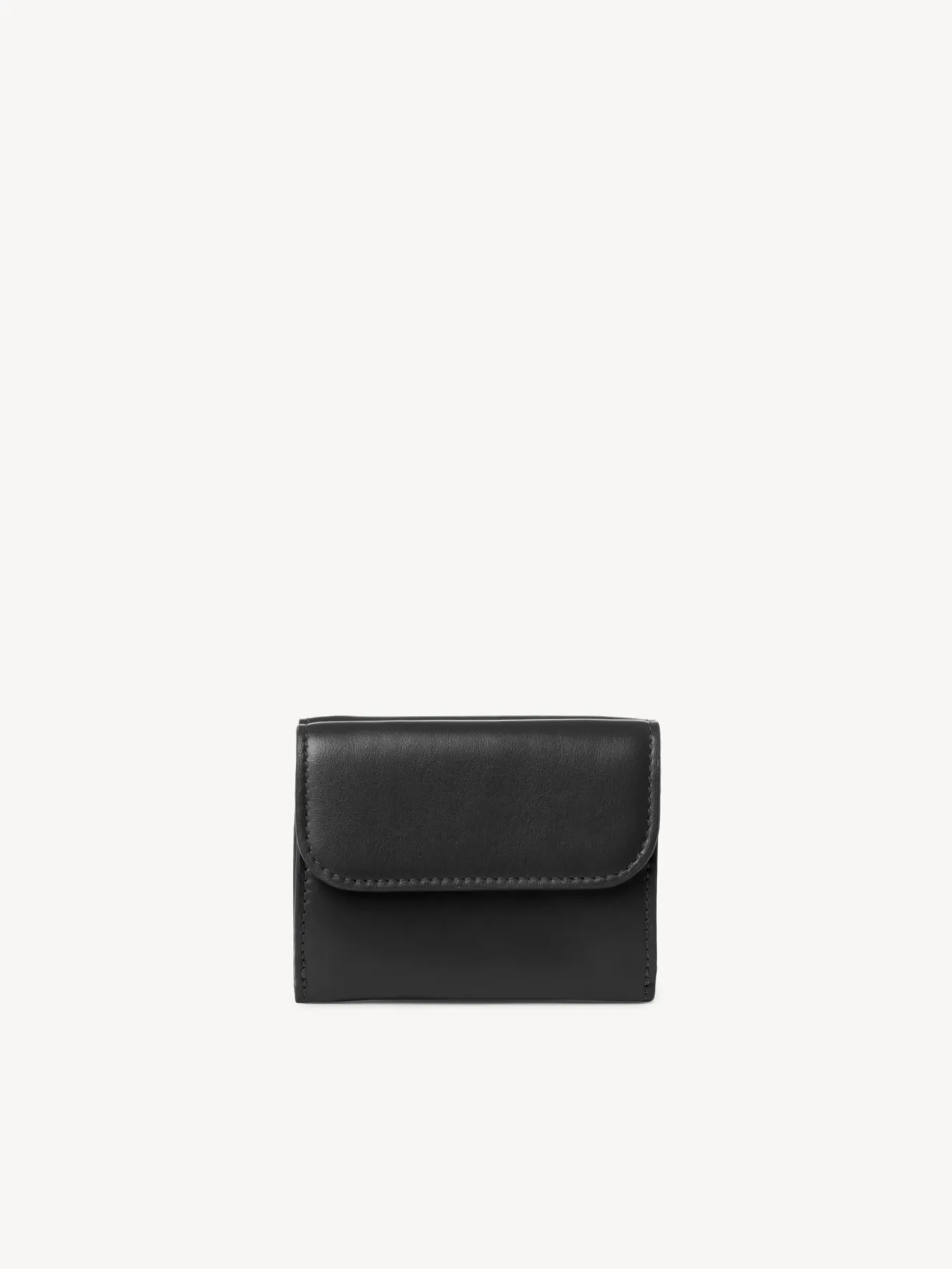 Portefeuilles Compacts-Chloé Mini Portefeuille A Trois Volets Chloe Sense Noir