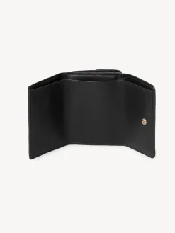 Portefeuilles Compacts-Chloé Mini Portefeuille A Trois Volets Chloe Sense Noir