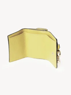 Portefeuilles Compacts-Chloé Mini Portefeuille A Trois Volets Alphabet Truly Yellow