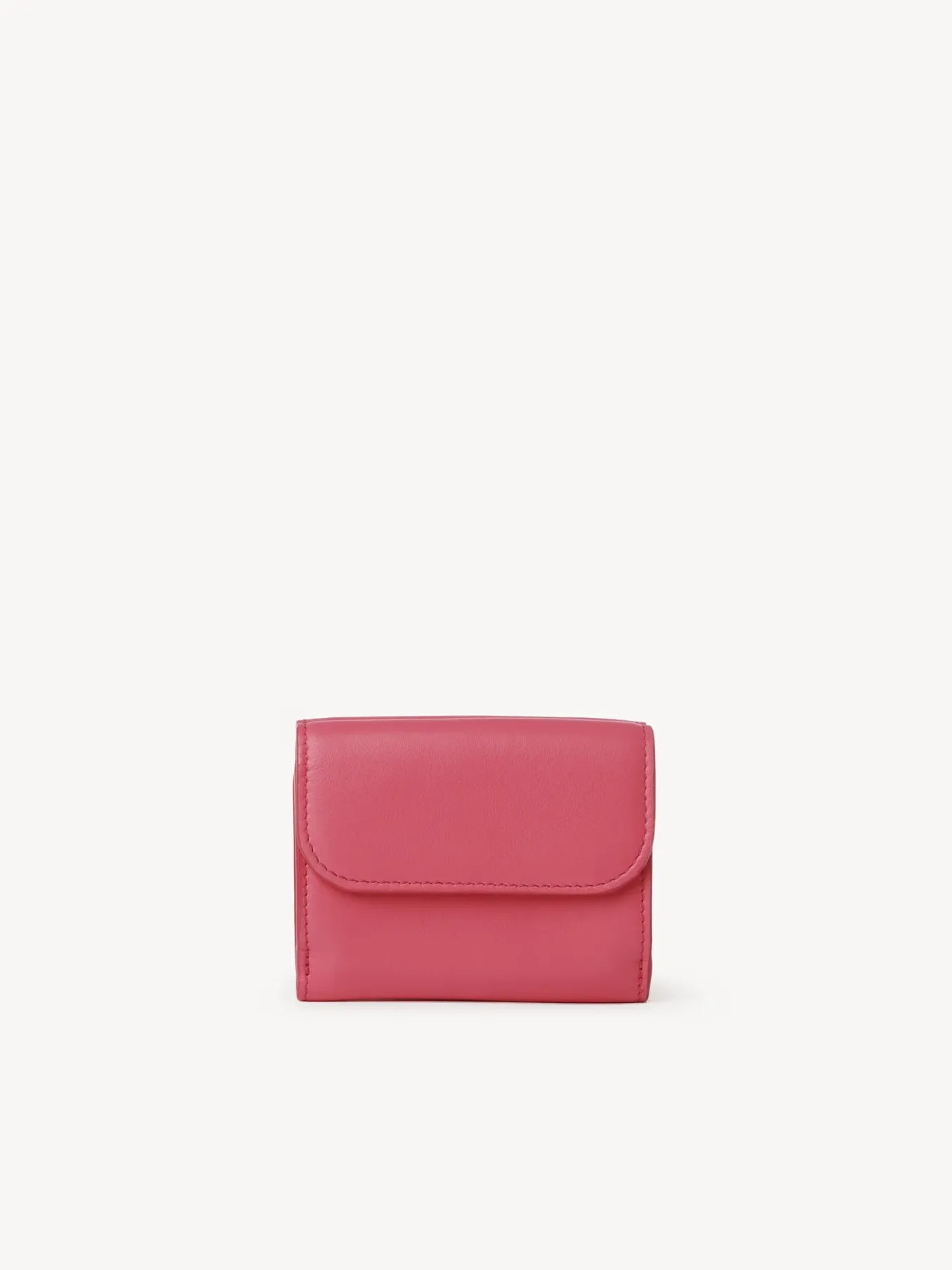 Portefeuilles Compacts-Chloé Mini Portefeuille A Trois Volets Chloe Sense Rosy Cherry