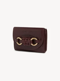 Portefeuilles Compacts-Chloé Mini Portefeuille A Trois Volets Saddie Dusky Brown