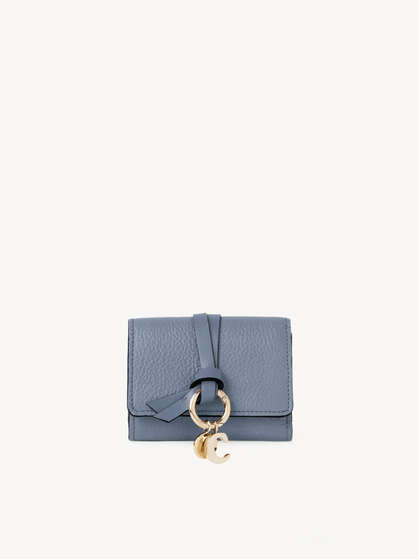 Portefeuilles Compacts-Chloé Mini Portefeuille A Trois Volets Alphabet Shady Cobalt