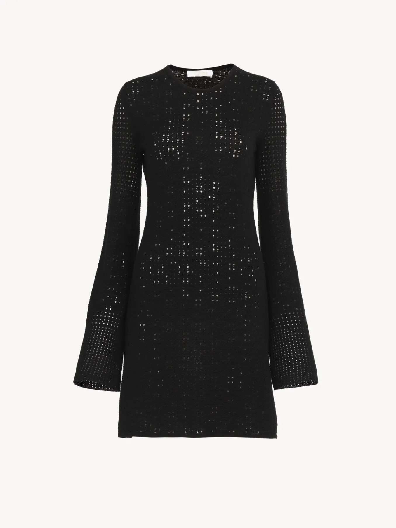 Robes-Chloé Mini Robe Manches Trompette Noir