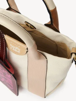 Sacs À Bandoulière-Chloé Mini Sac Cabas Laetizia Caramello