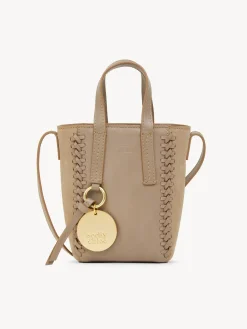 Sacs Cabas Et Paniers-Chloé Mini Sac Cabas Tilda Motty Grey