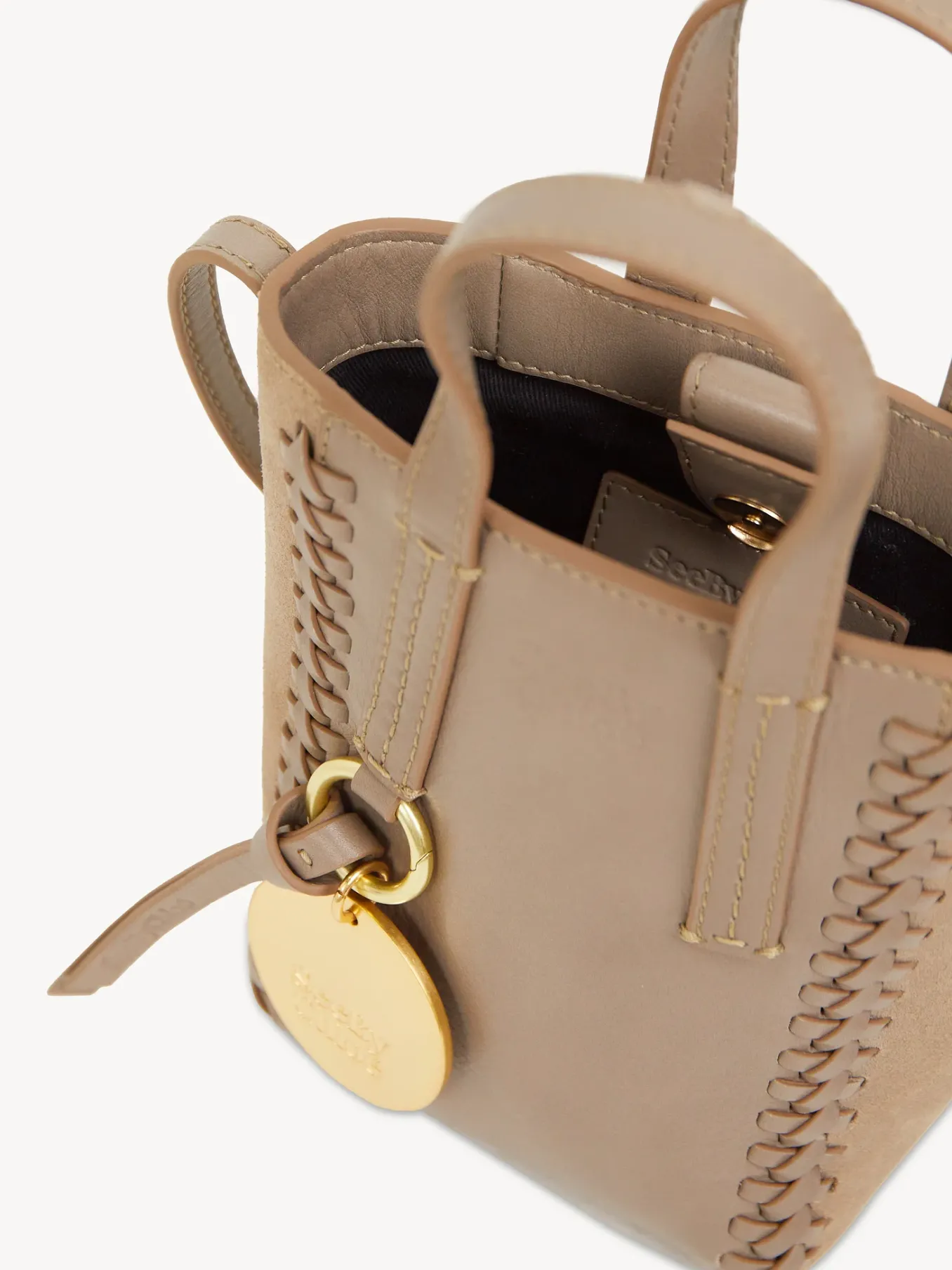 Sacs Cabas Et Paniers-Chloé Mini Sac Cabas Tilda Motty Grey